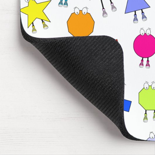 Farbiges geometrisches Muster für 2D & 3D-Formen f Mousepad (Ecke)