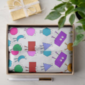 Farbiges geometrisches Muster für 2D & 3D-Formen f Seidenpapier (Geschenk)