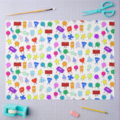 Farbiges geometrisches Muster für 2D & 3D-Formen f Seidenpapier (Basteln)