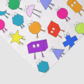 Farbiges geometrisches Muster für 2D & 3D-Formen f Seidenpapier (Ausschnitt)