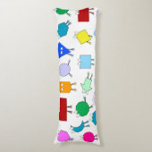 Farbiges geometrisches Muster für 2D & 3D-Formen f Seitenschläferkissen (Vorderseite Vertikal)