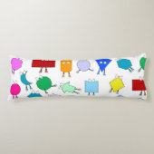 Farbiges geometrisches Muster für 2D & 3D-Formen f Seitenschläferkissen (Vorderseite)