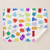 Farbiges geometrisches Muster für 2D & 3D-Formen f Sherpadecke (Vorderseite (Horizontal))