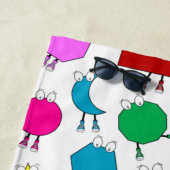 Farbiges geometrisches Muster für 2D & 3D-Formen f Strandtuch (Beispiel)