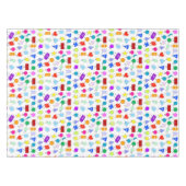Farbiges geometrisches Muster für 2D & 3D-Formen f Tischdecke (Vorderseite (Horizontal))