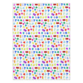 Farbiges geometrisches Muster für 2D & 3D-Formen f Tischdecke (Vorderseite)