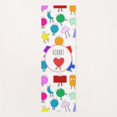 Farbiges geometrisches Muster für 2D & 3D-Formen f Yogamatte (Vorderseite)