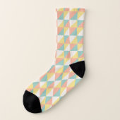 Farbiges geometrisches Muster für Abstrakte Dreiec Socken (Links - Außen)
