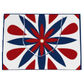 Farbiges geometrisches Muster Große Geschenktüte (Vorderseite)