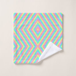 Farbiges geometrisches Muster Handtuch-Set  Badhandtuch Set