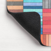 Farbiges geometrisches Muster in Regenbogen Mousepad (Ecke)