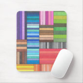 Farbiges geometrisches Muster in Regenbogen Mousepad (Mit Mouse)