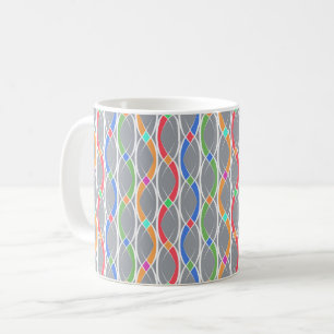 Farbiges geometrisches Muster. Kaffeetasse