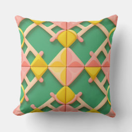 Farbiges geometrisches Muster Kissen