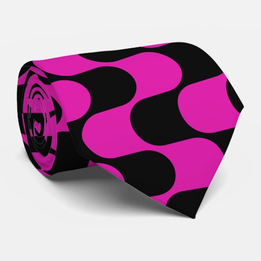 Farbiges geometrisches Muster Krawatte (Gerollt)