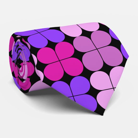 Farbiges geometrisches Muster Krawatte (Gerollt)