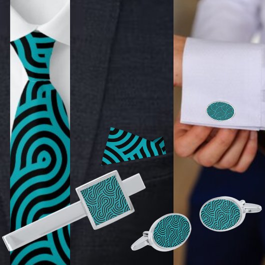 Farbiges geometrisches Muster Krawatte