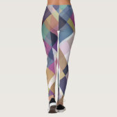 Farbiges geometrisches Muster Leggings (Rückseite)