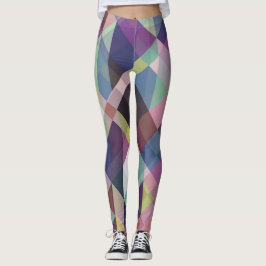 Farbiges geometrisches Muster Leggings