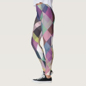 Farbiges geometrisches Muster Leggings (Links)
