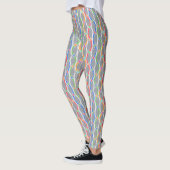 Farbiges geometrisches Muster. Leggings (Links)