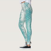 Farbiges geometrisches Muster Leggings (Links)