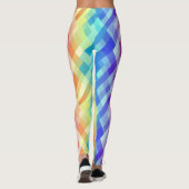 Farbiges geometrisches Muster Leggings (Rückseite)
