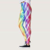 Farbiges geometrisches Muster Leggings (Links)