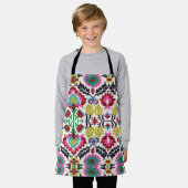 Farbiges geometrisches Muster, leuchtendes Muster Schürze (Getragen)