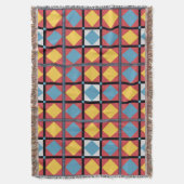 Farbiges geometrisches Muster mit Abstrakten Forme Decke (Vorderseite Vertikal)