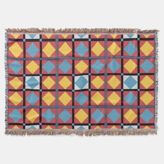 Farbiges geometrisches Muster mit Abstrakten Forme Decke (Vorderseite)