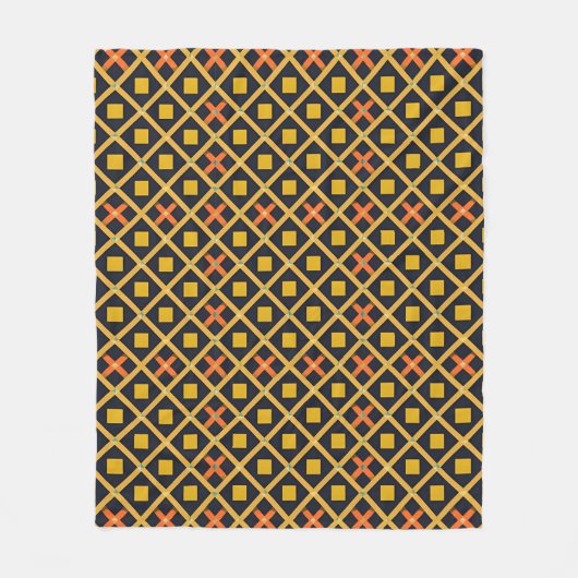 Farbiges geometrisches Muster mit Abstrakten Forme Fleecedecke (Vorderseite)