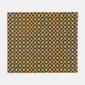 Farbiges geometrisches Muster mit Abstrakten Forme Fleecedecke (Vorderseite (Horizontal))