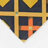Farbiges geometrisches Muster mit Abstrakten Forme Fleecedecke (Ecke)