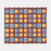 Farbiges geometrisches Muster mit Abstrakten Forme Fleecedecke (Vorderseite (Horizontal))