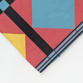 Farbiges geometrisches Muster mit Abstrakten Forme Fleecedecke (Ecke)