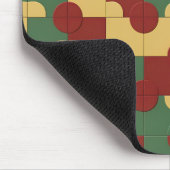 Farbiges geometrisches Muster mit Abstrakten Forme Mousepad (Ecke)