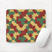 Farbiges geometrisches Muster mit Abstrakten Forme Mousepad (Mit Mouse)