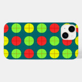 Farbiges geometrisches Muster mit grün, rot Case-Mate iPhone Hülle (Rückseite (Horizontal))