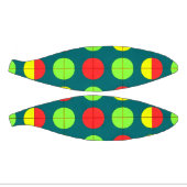 Farbiges geometrisches Muster mit grün, rot Mini Basketball (Panele)
