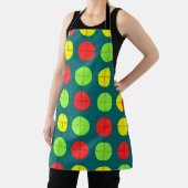 Farbiges geometrisches Muster mit grün, rot Schürze (InSitu)