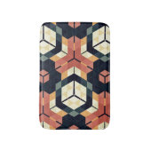 Farbiges geometrisches Muster mit Hexagon Square Badematte (Vorderseite Vertikal)