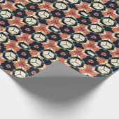 Farbiges geometrisches Muster mit Hexagon Square Geschenkpapier (Ecke)