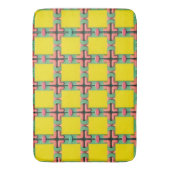 Farbiges geometrisches Muster mit symmetrischem De Badematte (Vorderseite Vertikal)