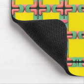 Farbiges geometrisches Muster mit symmetrischem De Mousepad (Ecke)