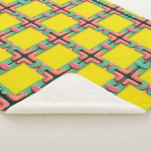 Farbiges geometrisches Muster mit symmetrischem De Sherpadecke (3/4)