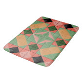 Farbiges geometrisches Muster mit symmetrischem Qu Badematte (Schrägansicht)
