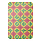 Farbiges geometrisches Muster mit symmetrischer Fo Badematte (Vorderseite Vertikal)