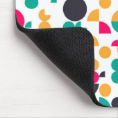 Farbiges geometrisches Muster Mousepad (Ecke)