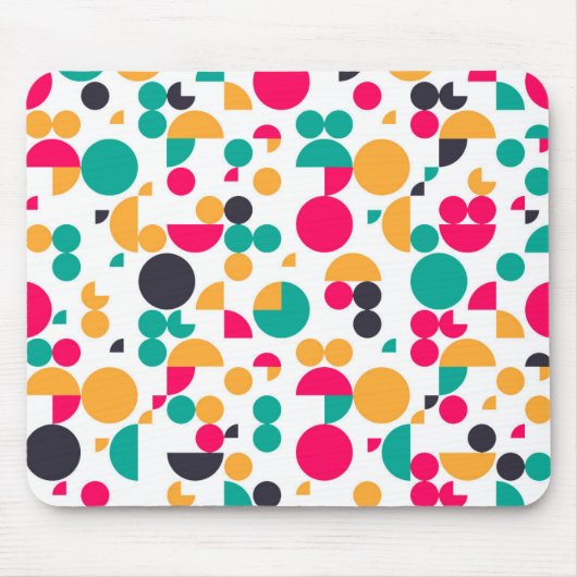 Farbiges geometrisches Muster Mousepad (Vorne)